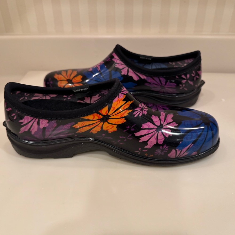 Sloggers Waterproof Floral Flower Power Comfort Rain And Garden Shoes - Picture 13 of 16